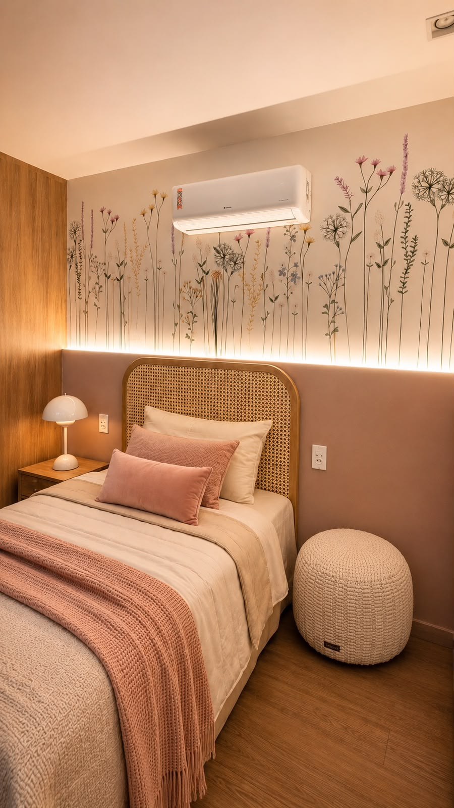 Quarto delicado e acolhedor